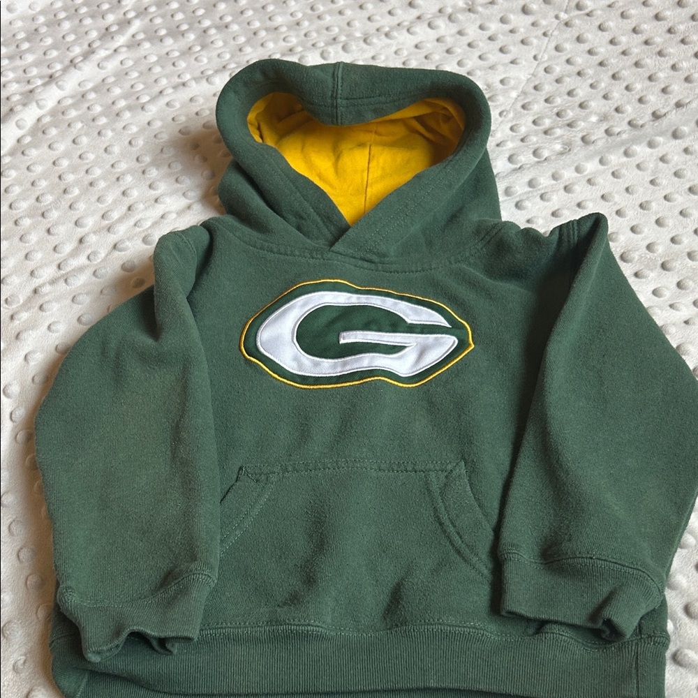 Green Bay Packers Hoodie with Yellow Lining